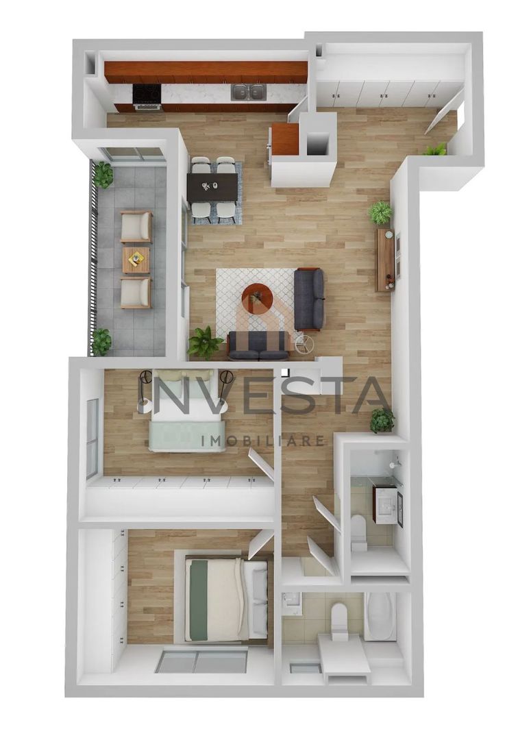 Apartament 3 camere de 80 mp, Constructie Premium, Andrei Muresanu! - Schiță 9