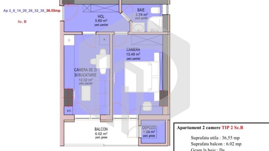 Dezvoltator | Apartament 2 camere | La cheie | Mihai Viteazul - Poză 2