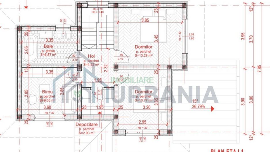 Casă individuală cu 4 camere, 2 băi, P+1E, în Valea Ursului, zona Pădurii Uricani, strada Arțarului - Poză 7