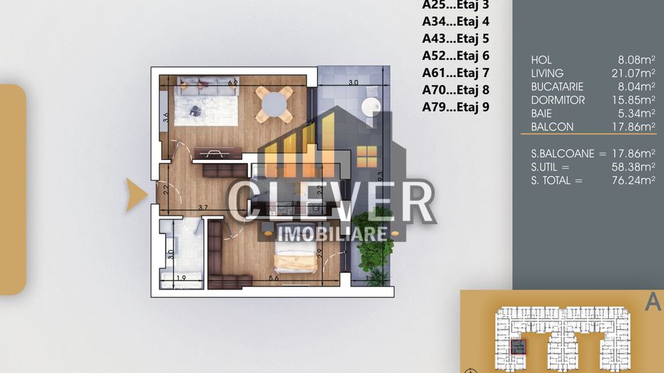 Apartament decomandat 2 camere 700m Metrou Nicolae Teclu - Poză 1