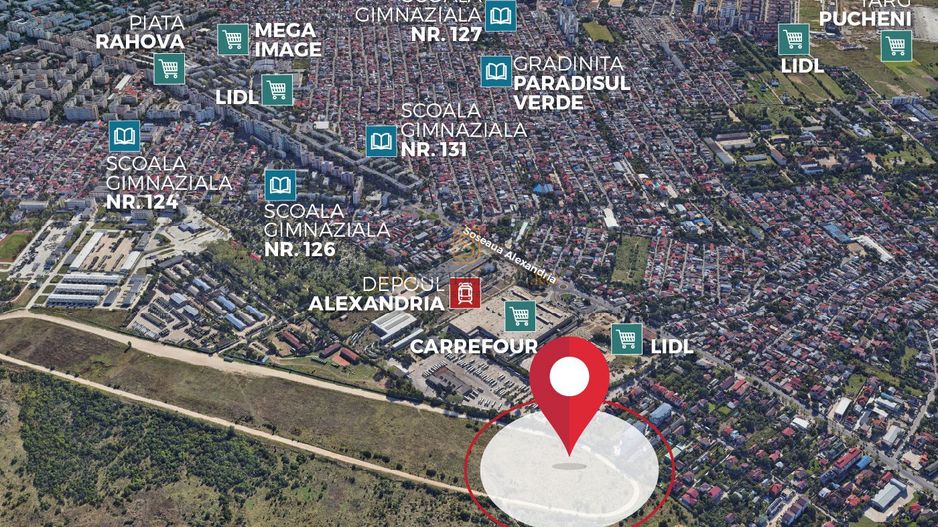 Teren cu autorizatie de constructie, 6226mp, Sos.Alexandriei, Sector 5 - Poză 3