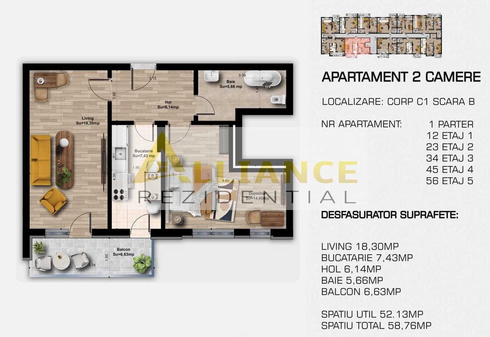 COMISION 0 | 2 camere decomandat | Metrou Berceni | Direct Dezvoltator - Poză 5