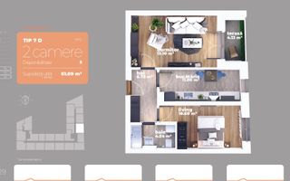 Apartament 2 camere decomandate Titan Sector 3 - Poză 1