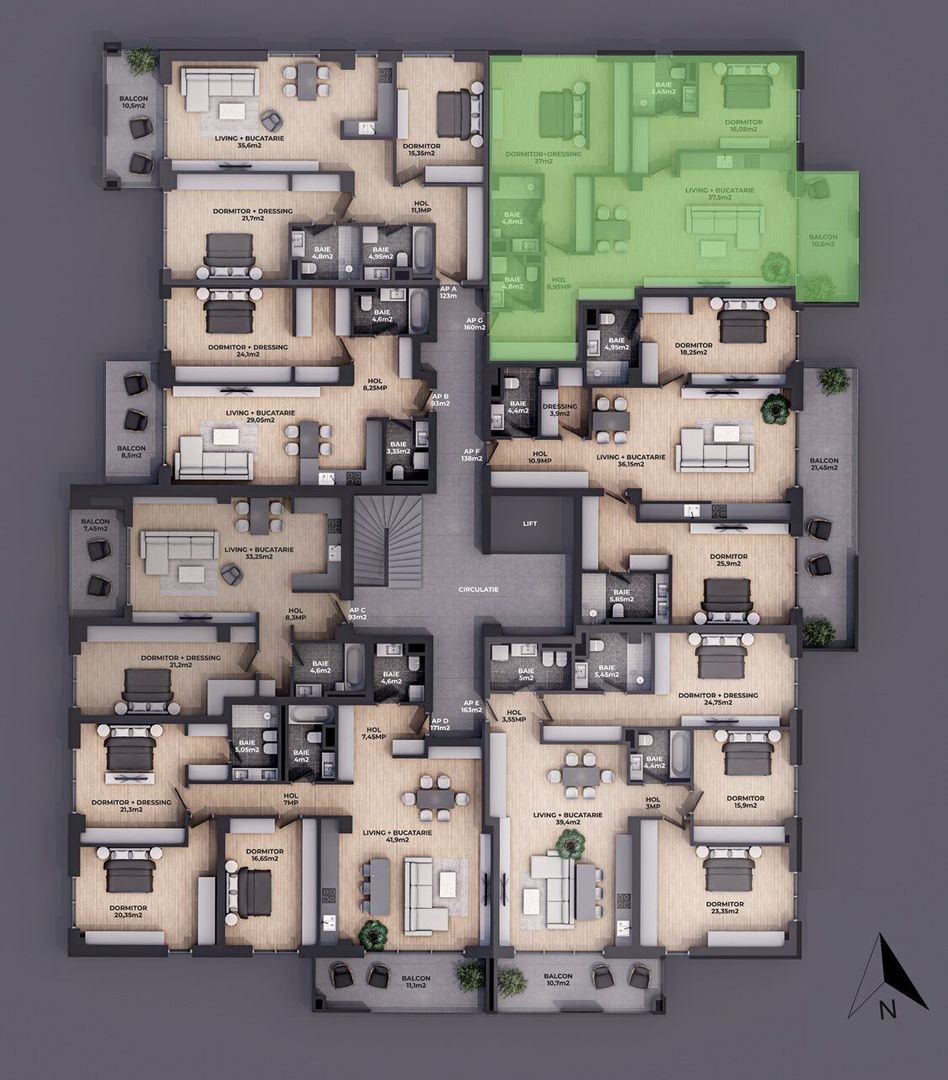 Apartament 3 camere | 134 mp | 3 bai | Padurea Baneasa - Poză 2