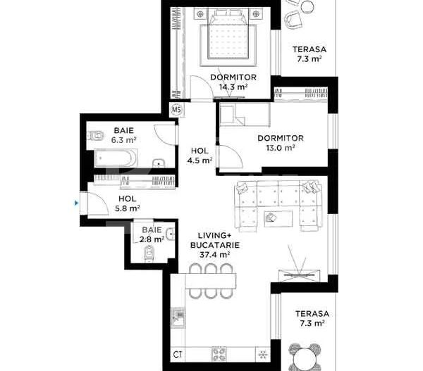 Vânzare, apartament 3 camere în zona Străulești - Poză 13