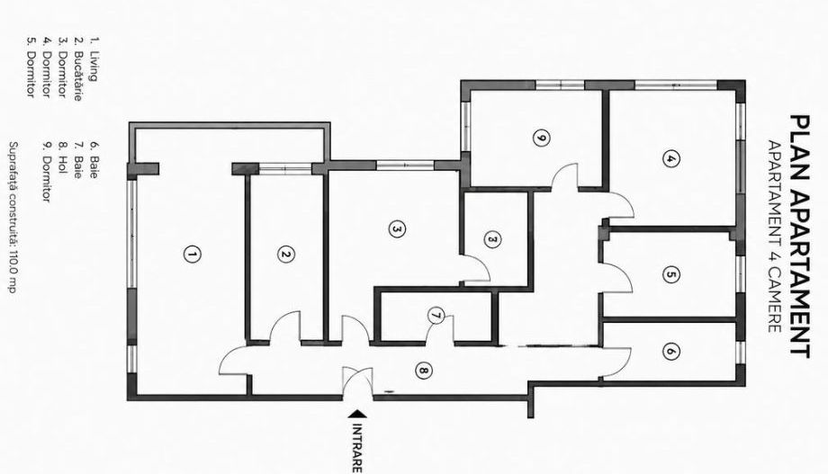 Apartament premium cu 4,5 camere  | 3 locuri de parcare subterane | Tractorul - Schiță 26