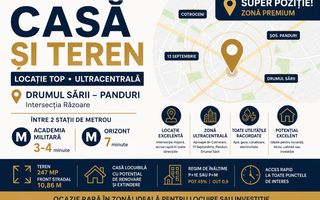 Casă individuala de vânzare curte | Metrou | Drumul Sarii Panduri - Poză 1