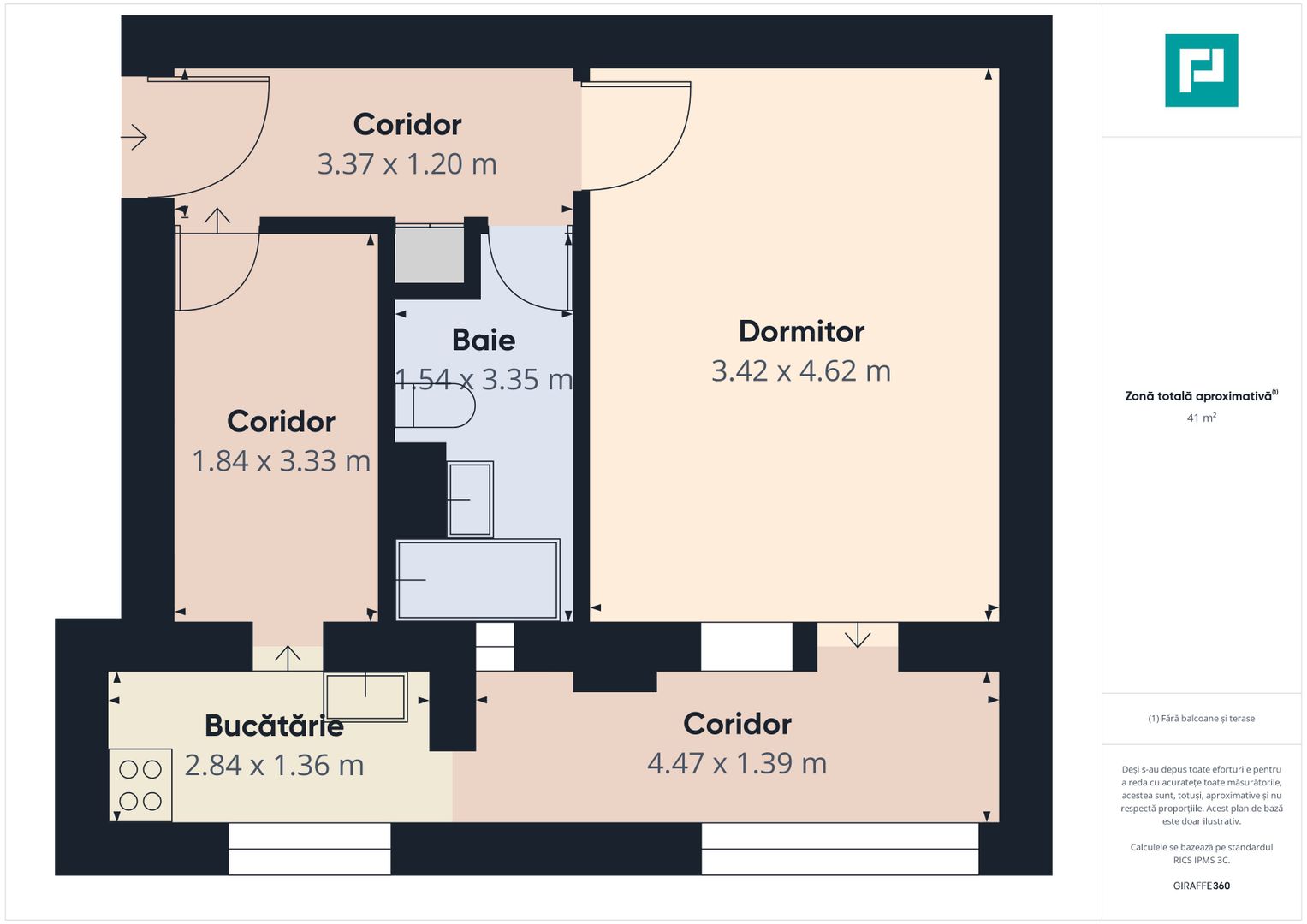 Apartament cu 1 cameră în zona Fratelia - Poză 8