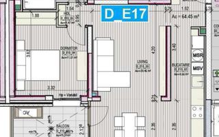 OPORTUNITATE | APARTAMENT 2 CAMERE |PARCUL CIRCULUI |BLOC NOU |PARCARE - Schiță 8
