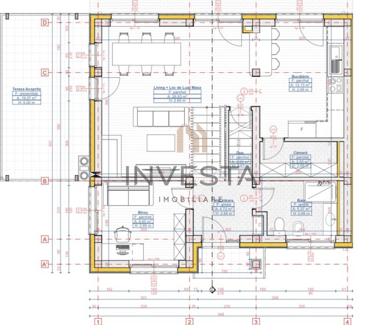 Case individuale alipite la nivel de calcan/Chinteni - Schiță 10