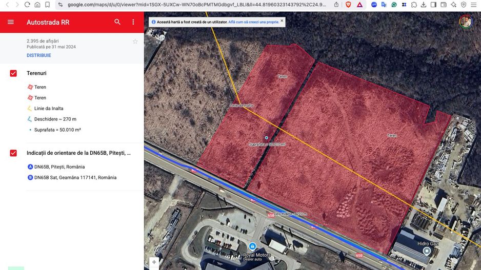 Teren intravilan 50.000 mp Pitesti lângă Carrefour și acces Autostrada A1 - Poză 5