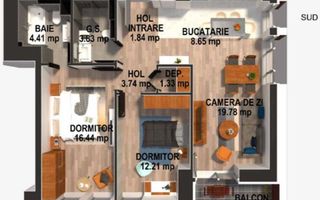 COMISION 0% I 3 camere  Moghioros Park Residence | Loc parcare - Poză 3