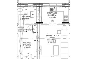 Apartament in Villa. Spatios. Disponibil imediat. Terasa verde - Schiță 12