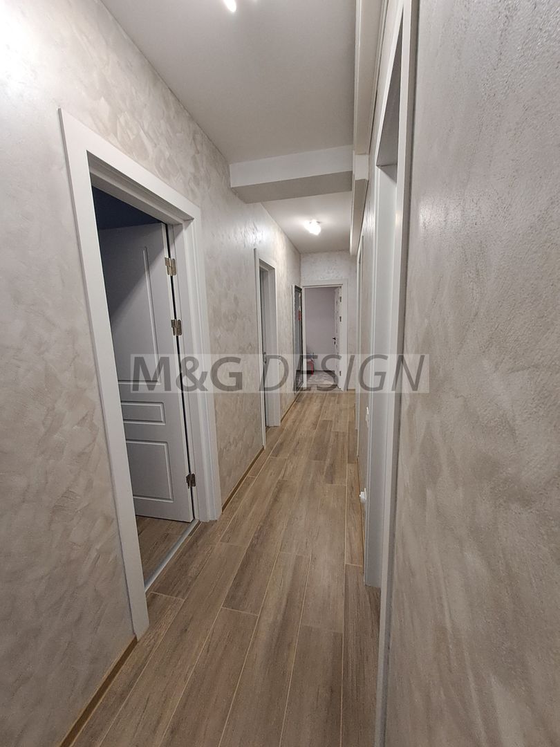 3 camere  bloc nou, 80 mp utili , balcon de 20 m - Poză 34