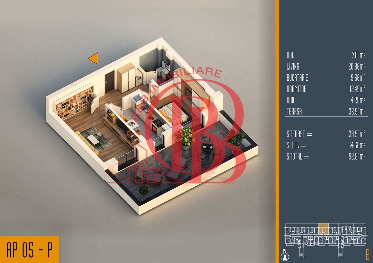 Oferta Lansare 2 camere proiect nou Pallady - Schiță 5