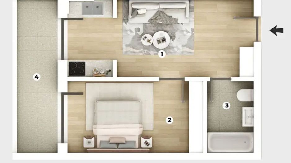 studio-38mp+parcare/mutare imed/15min metrou Leonida sau Berceni - Poză 2