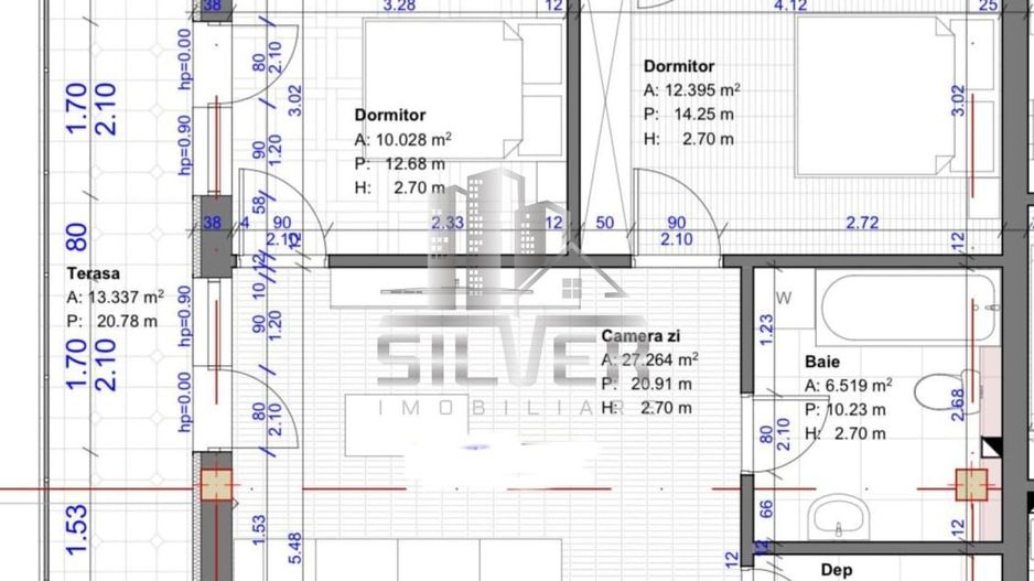 Apartament cu 3 camere+2 terase! - Poză 2