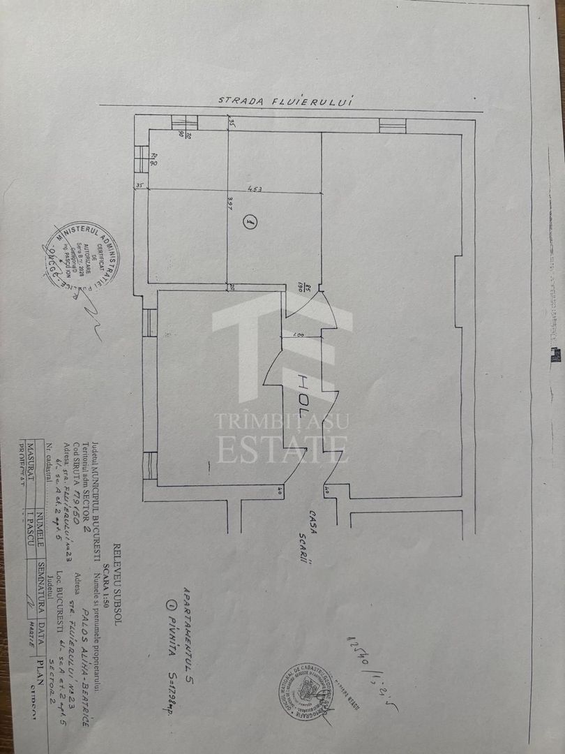 Pache Protopopescu - Ferdinand, Str Fluierului, 3 camere, comision 0% - Schiță 38