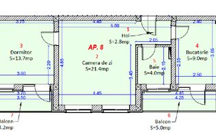 Apartament 2 camere decomandat- Zona Shopping City