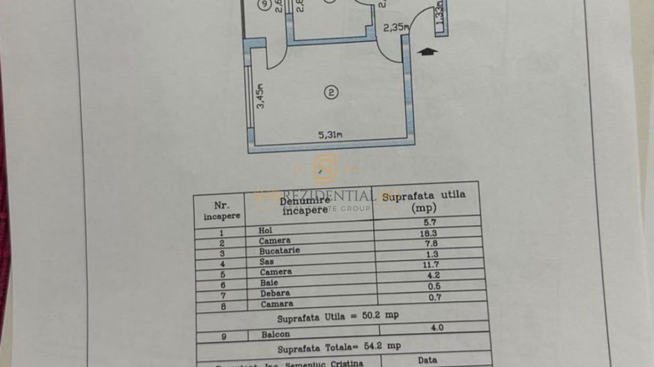 De închiriat – Apartament 2 camere decomandat | 54 mp, Sos. Salaj - Poză 6