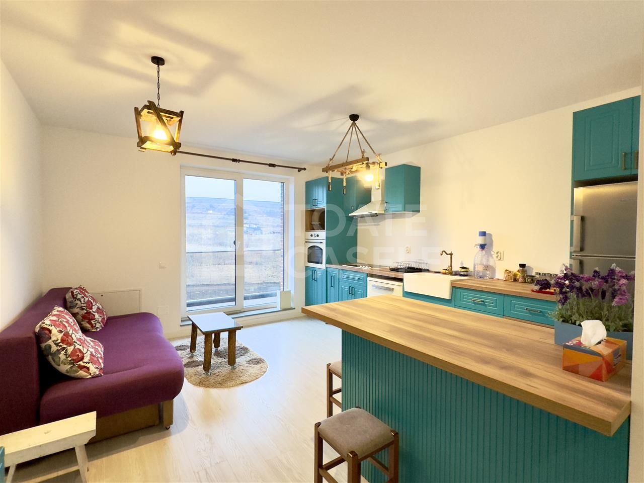 Apartament cu 2 camere, mobilat, utilat, garaj, zona Beta Residence - Poză 1