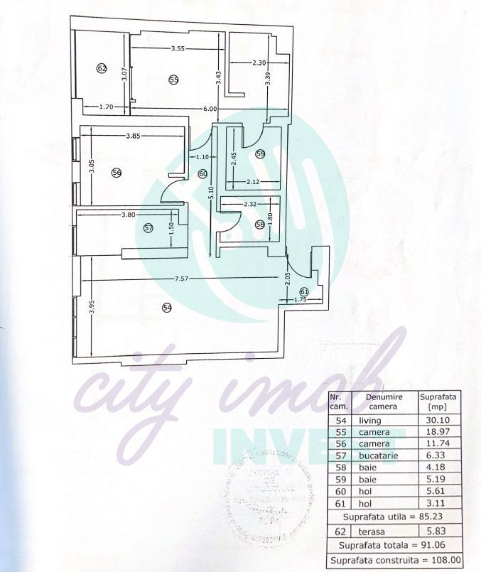 3 camere Unirii-Mircea Voda- BLoc 2018- Loc de parcare inclus - Poză 4