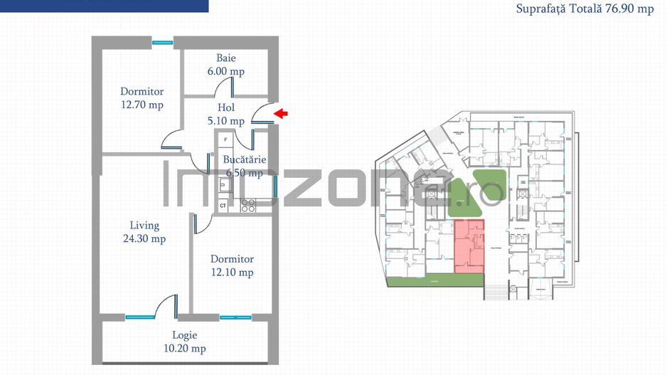 Apartament 3 Camere | 91 mp | Bloc Nou | Metrou Pacii / Preciziei | Militari - Poză 11