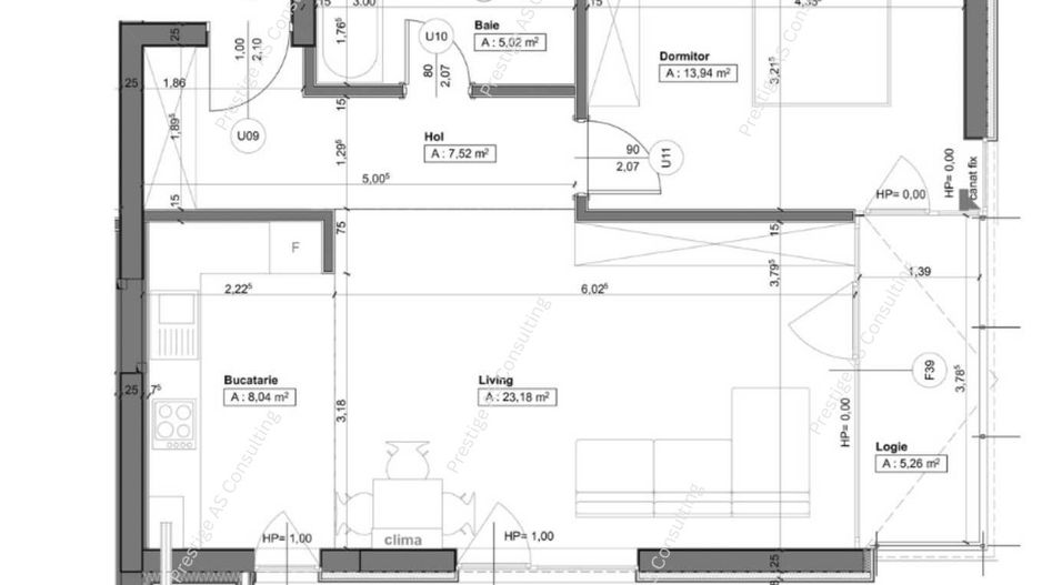 Apartament superb 2 camere - Nord One - Central - Schiță 8
