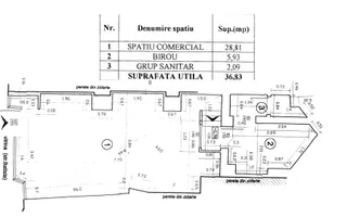 Spatiu comercial 37mp Universitate Batistei Stradal - Poză 14