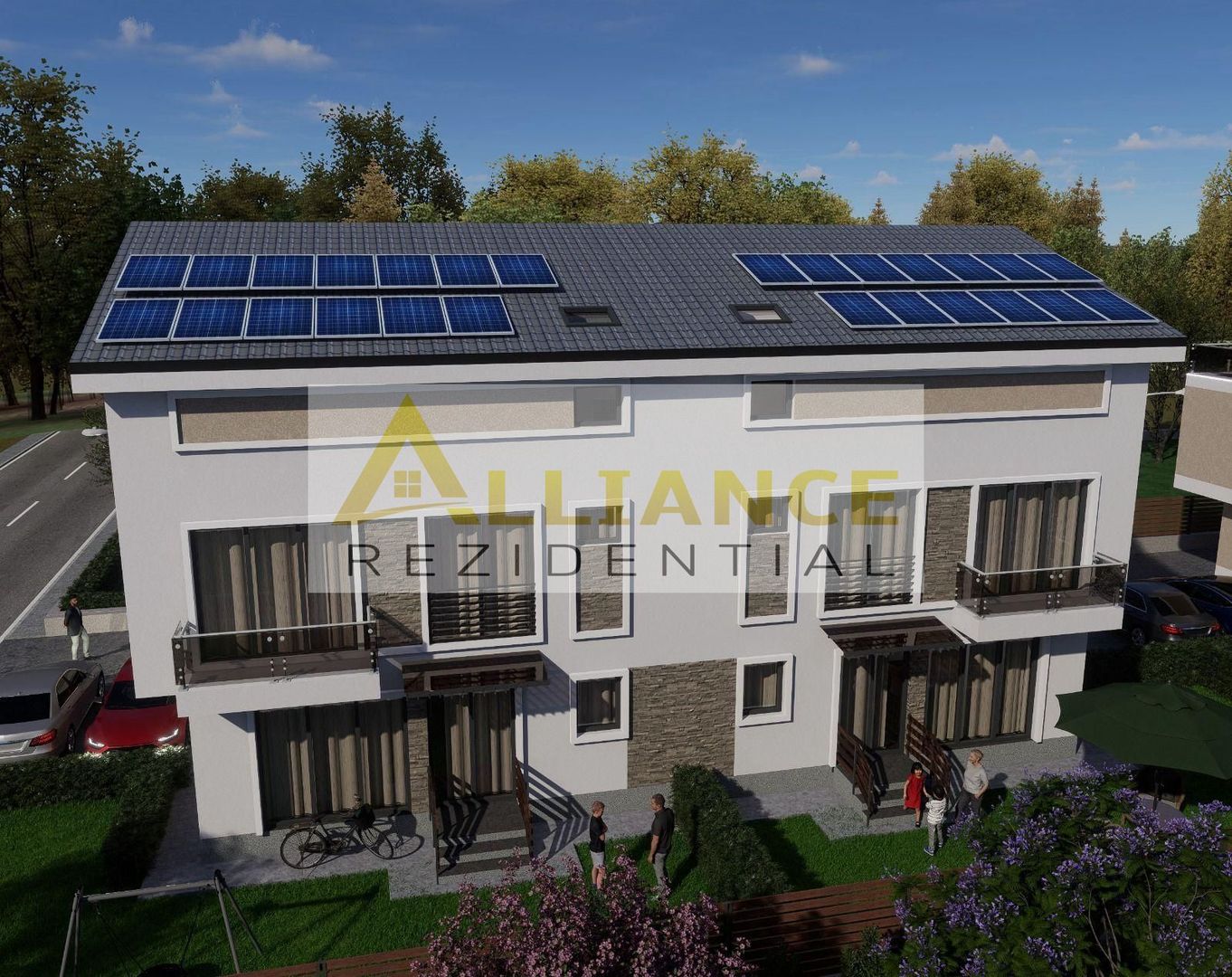 Popesti Leordeni-Duplex 5 camere - 4 bai-Terasa + Curte-250 MP - Poză 24