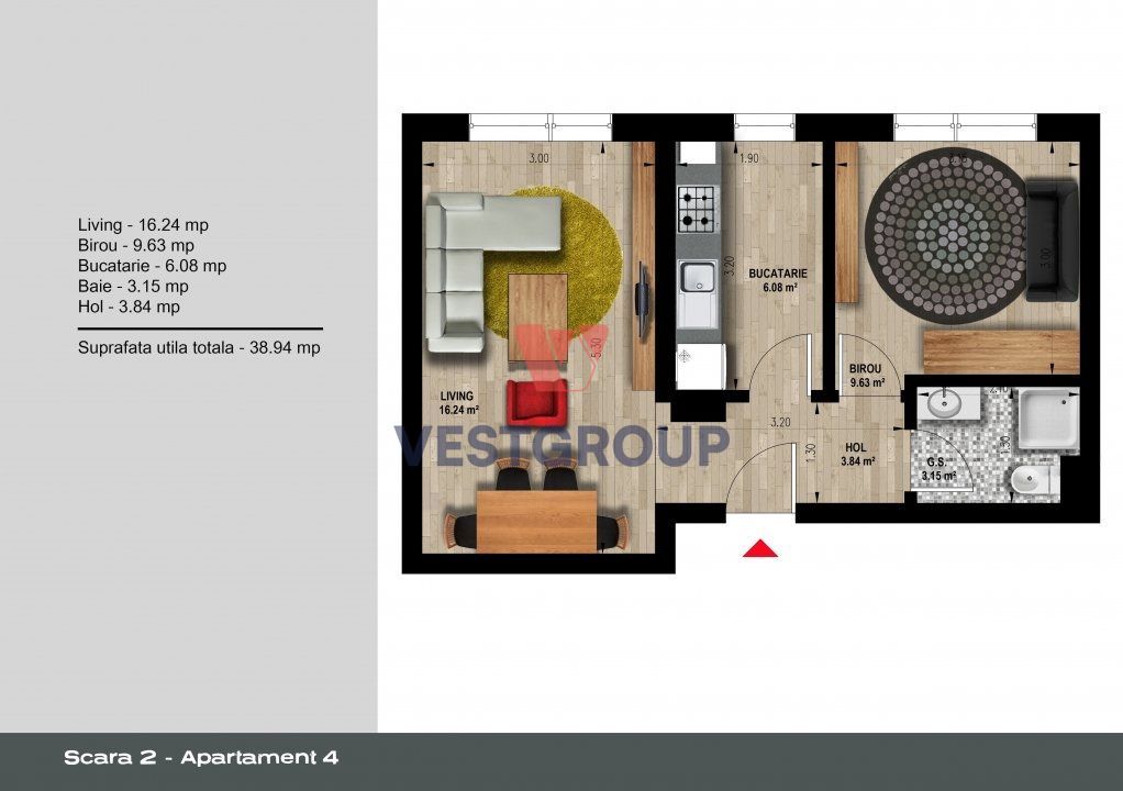 Apartamente 2 camere Weiner 12 Residence Militari Direct Dezvoltator - Poză 16