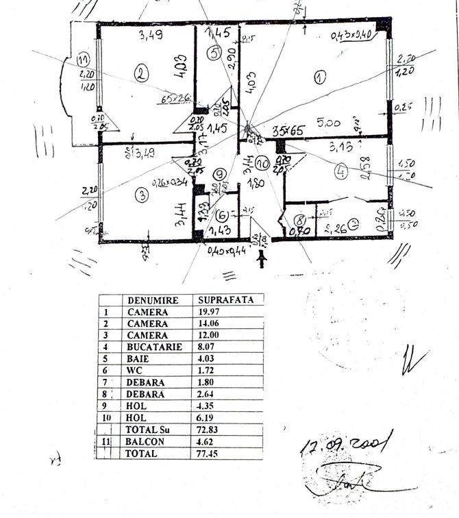 Apartament 3 camere, 2 băi, metrou Timpuri Noi, vedere dublă - Poză 8