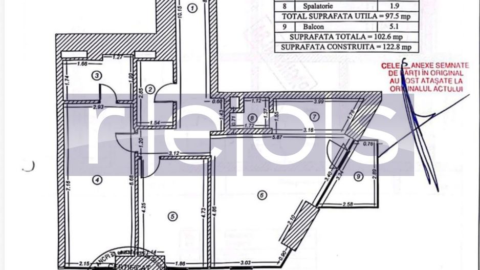 VANZARE APARTAMENT 3 CAMERE 100MP | ONE VERDI | ULTRAFINISAT | PARCARE - Schiță 24