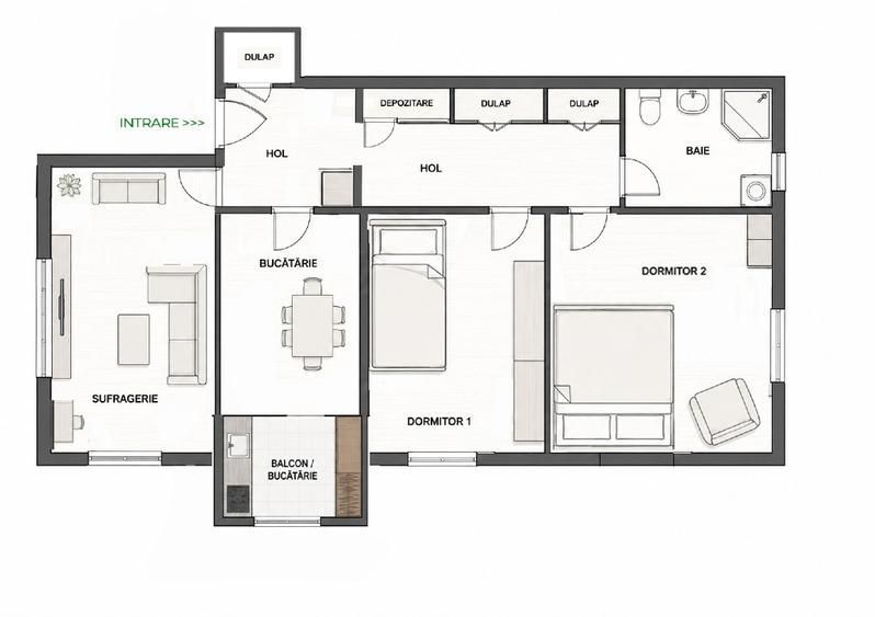 Apartamente cu 3 camere de închiriat , Militari-Uverturii - Poză 12