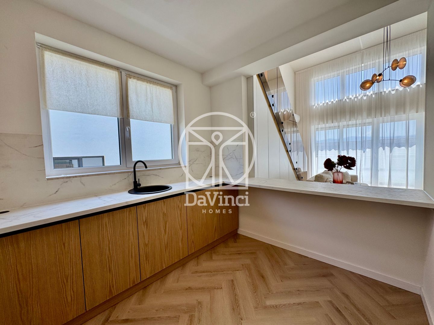 Penthouse 3 camere, 2 bai, finisat la alb, balcon (NCL-5A-Mi-ap.12) - Poză 5