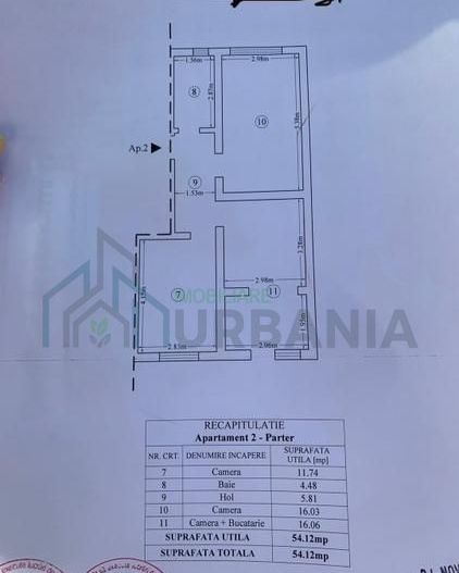 Apartament 2 camere + dining, curte proprie 58 mp și parcare, Bucium–Vișan, Buci - Poză 13