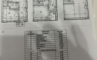 Casa complet mobilata 5 camere 3 bai Theodor Pallady - Schiță 19