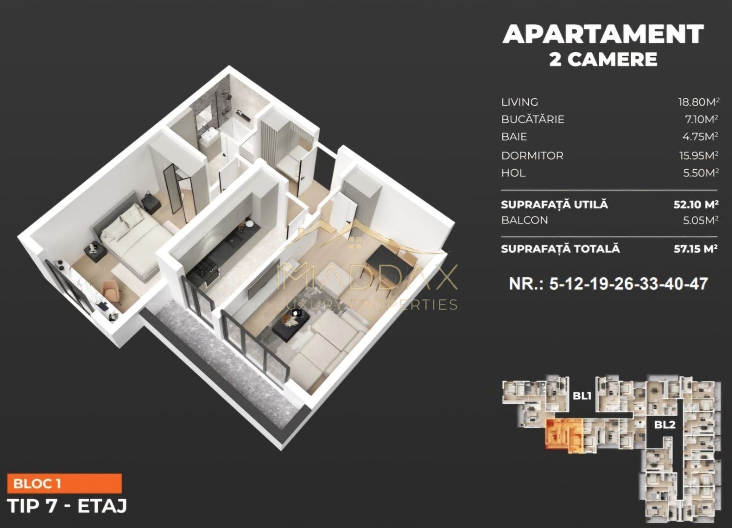 Apartament 2 camere / 57.15 mp/ Popesti Leordeni/ zona Berceni - Poză 4