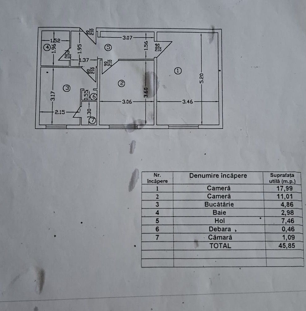 Apartament compact cu doua camere, Brancoveanu, 85.000€ - Poză 10