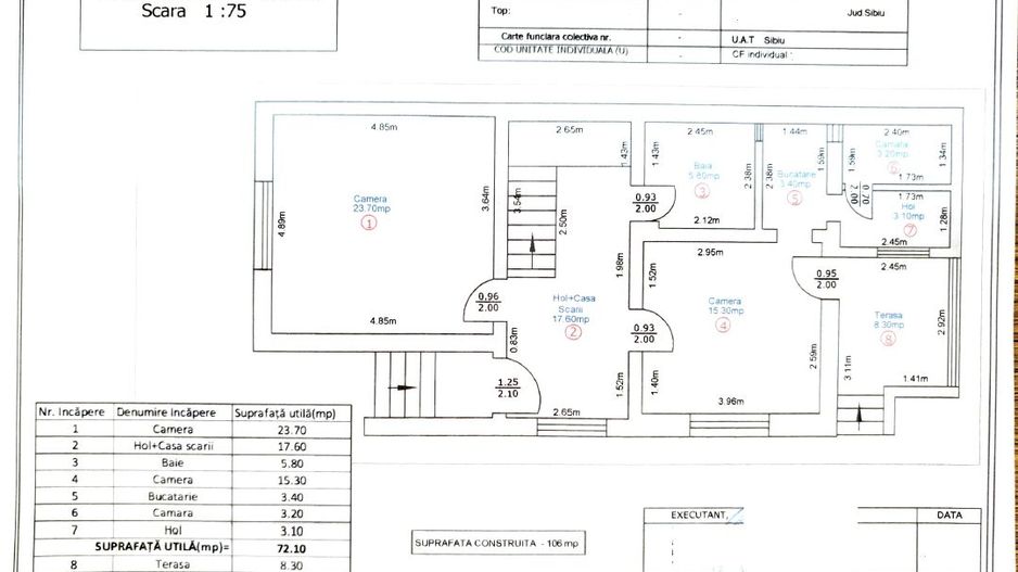 Casă individuală tip duplex de vânzare | Zona Centrala - Schiță 20