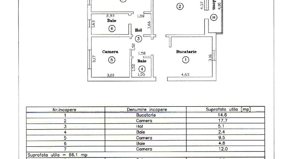 Girocului | 3 camere | Decomandat | Balcon | 2 băi | Centrală proprie - Poză 21