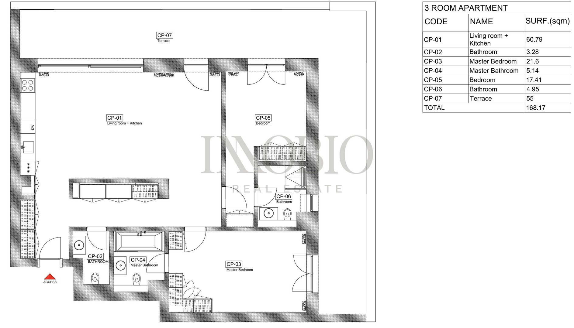 Apartament 3 Camere | Vedere spre Parc | Terasa 55 MP | Rahmaninov - Poză 17