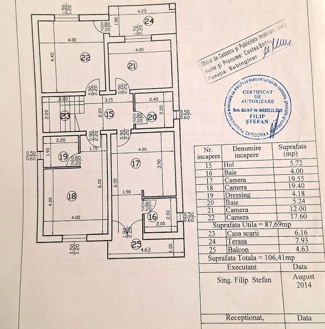 Vilă individuală 6 camere, teren 903 mp ! - Schiță 13