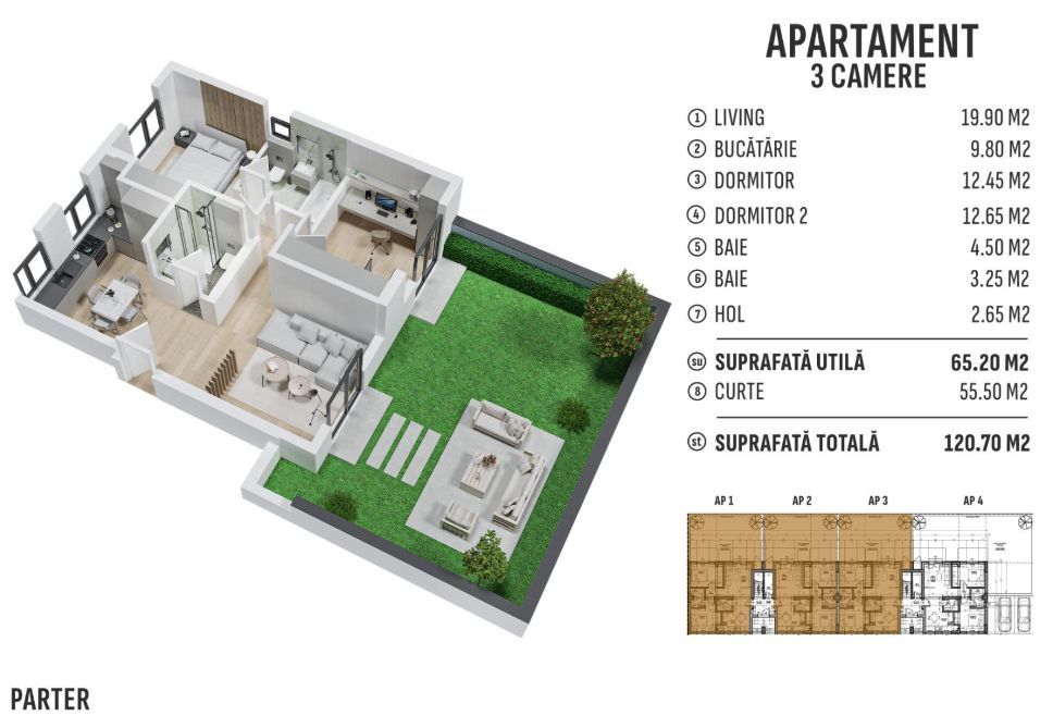 Comision 0% 3 camere Gradina | Prelungirea Ghencea | Latin - Poză 1