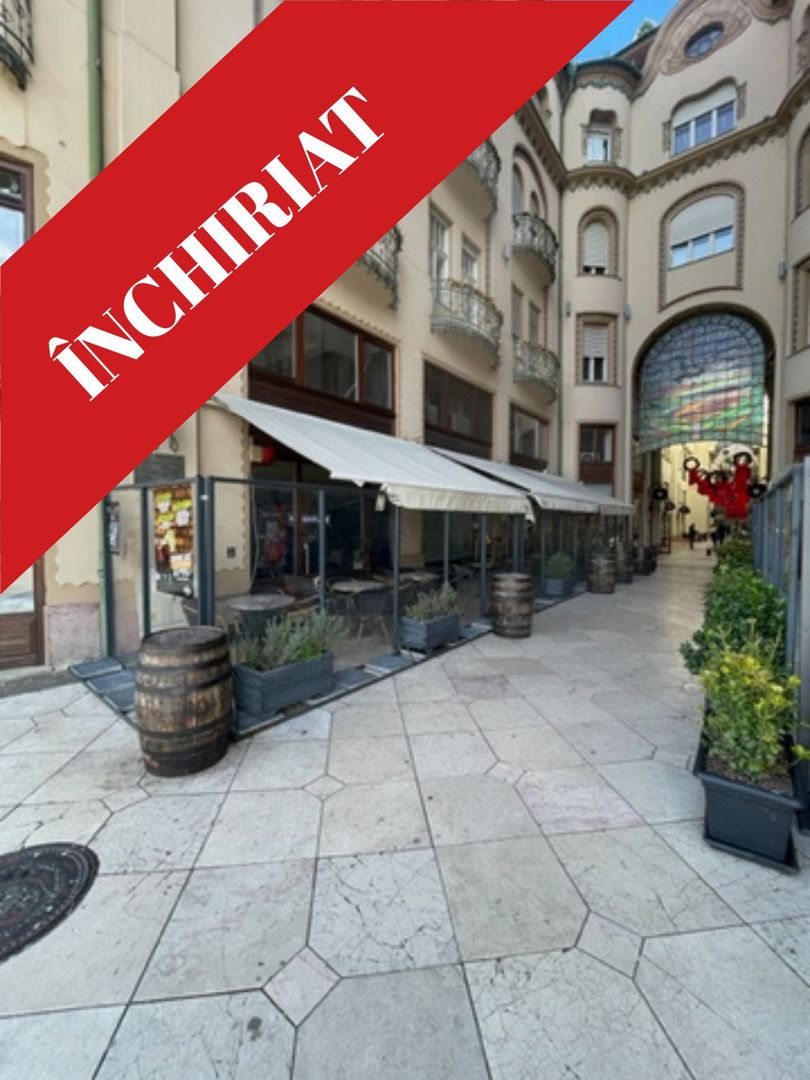 Chirie Ultra-central Oradea – spațiu HoReCa în Pasajul Vulturul Negru - Poză 1