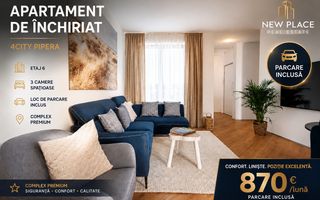 Nou! Rond Omv, Pipera- 4City- 3 camere si loc de parcare - La cheie - Poză 1