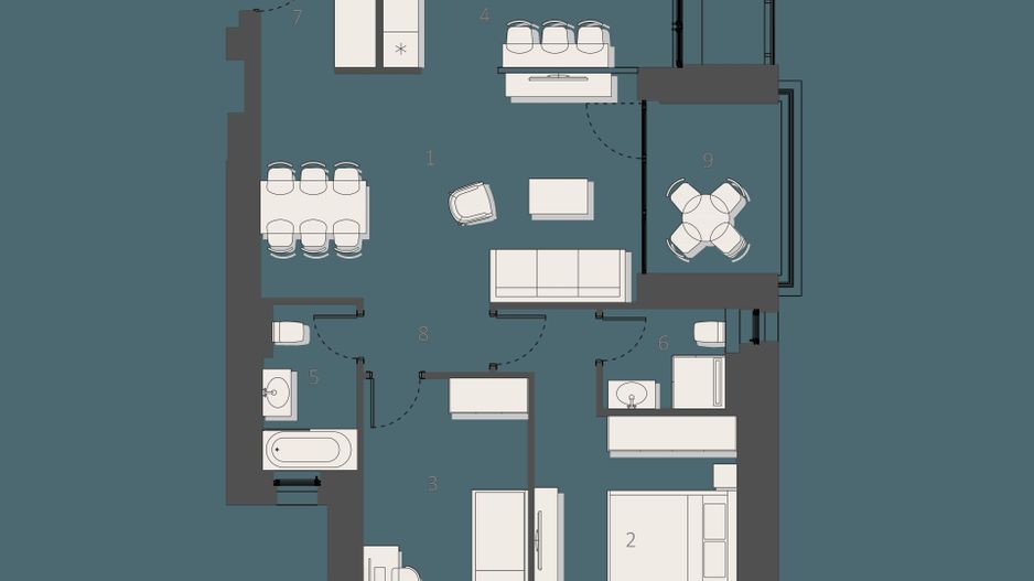 Apartament 3 camere de inchiriat - Pipera - Poză 9