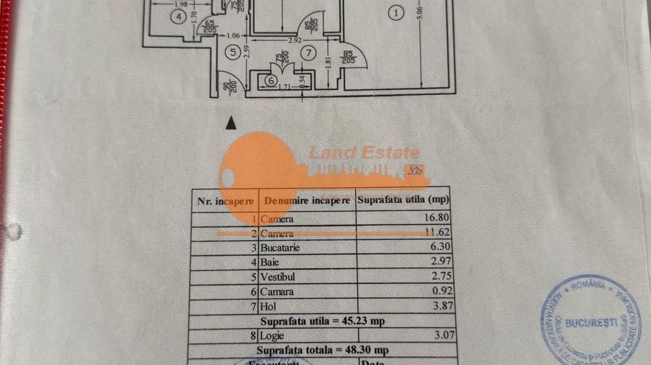 2 camere Obor ( 1 minut de metrou ) - Poză 1