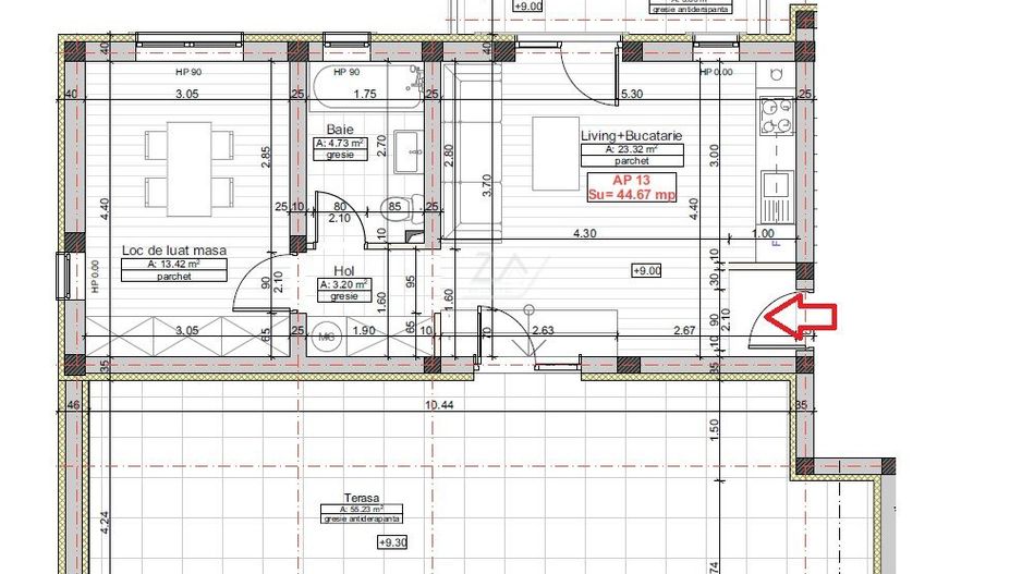 Comision 0! Apartament tip Penthouse. Bloc finalizat. Toate utilitatile. - Poză 12