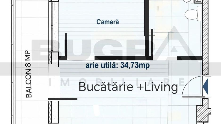 Apartament de 2 camere, modern, parcare, zona Restaurant Regal - Poză 1